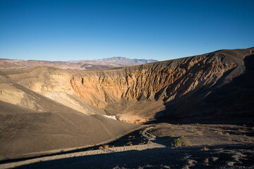 Fototapeta na wymiar The Ubehebe Crater in death Valley California. 