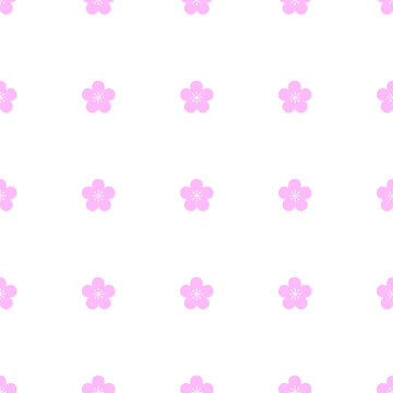 seamless of pink flower