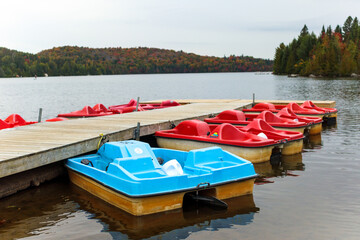 paddleboat on the lake