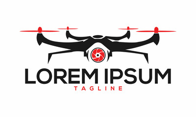 Unique drone logo Modern and minimalist vector and abstract logo