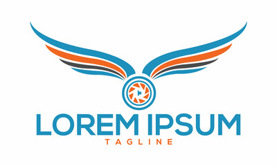 Unique drone logo Modern and minimalist vector and abstract logo