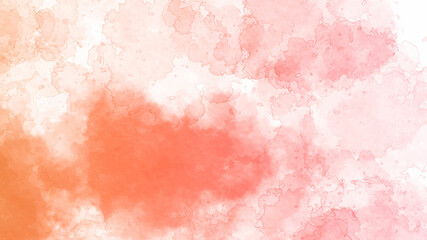 Hand paint, watercolor background. Storm clouds in the sky. Abstract picture, canvas. Horizontal format. Poster backdrop pink texture.