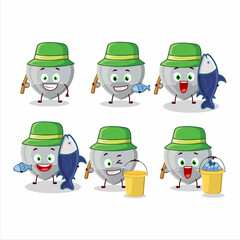 A fisherman white love gummy candy cartoon picture catch a big fish