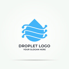 droplet water oil creative logo template