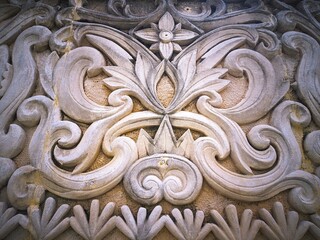 detail of a concrete door