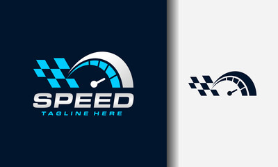 speedometer flag logo