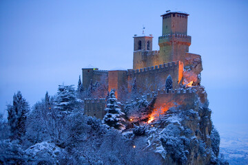Europe San Marino Mountain Castle
