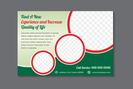 find a new experience and  increase quality of life banner template, horizontal advertising business banner layout template gradient design, clean abstract cover header background for website design