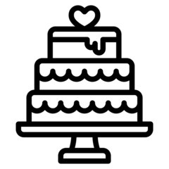 cake line icon