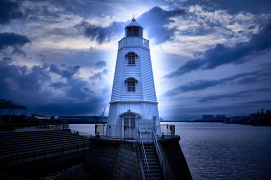 Old Sakai Lighthouse in Osaka, Japan