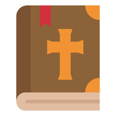 Obraz premium bible flat icon