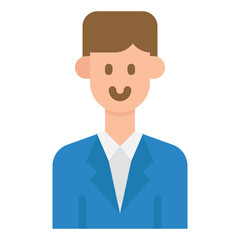 man flat icon