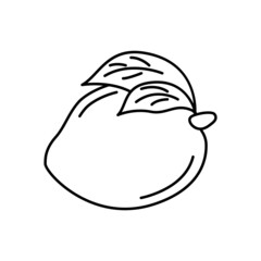 Badge mango. Vector image, eps