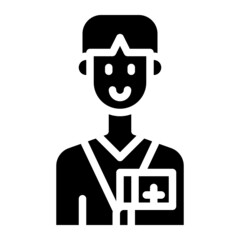 pastor glyph icon