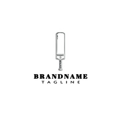 cricket bat logo icon cartoon design black isolated vector illustration