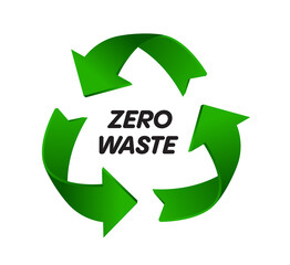 Obraz premium Zero Waste. Eco friendly and nature life poster design. Use it for web, print poster or package design.