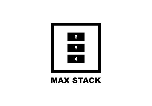 Max stack simple flat icon vector illustration