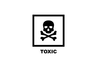 Toxic simple flat icon vector illustration
