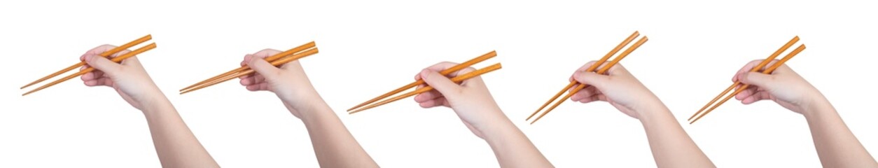 お箸を持つ手