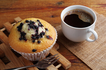 Cupcake and coffee