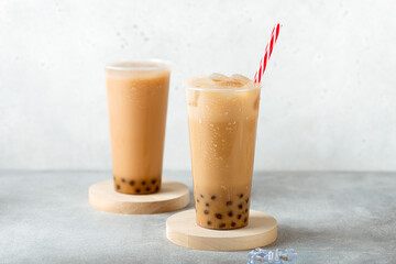 milk tea with bubble