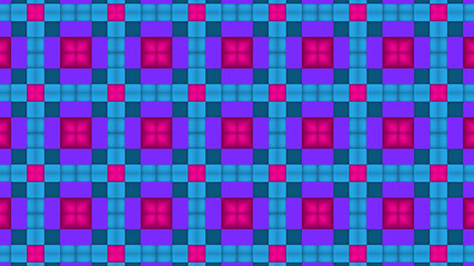 Abstract geometric  cubes pattern background. Abstract Stripes Kaleidoscope. Fast Psychedelic Colorful Kaleidoscope VJ background. Disco Abstract Motion Background. Kaleidoscope effect