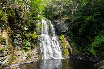 Plakat Bushkill Falls in Pocono Mountains region of Pennsylvania, United States of America.