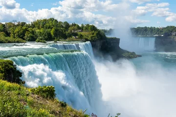 Deurstickers Niagara Falls (American Falls) on the border between USA and Canada. © Alizada Studios
