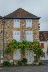 Details of houses in Navarrenx. France October 2021
