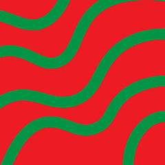 Wavy Lines Square Backgroud With Christmas Color - Vector editable square ratio background assets in suitable for web, apps, online shops post, design assets, clip art, or any social media post feed