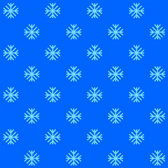 Snowflakes Seamless Pattern - Amazing vector pattern of a snowflake suitable for background, fabric pattern, design asset, halloween, christmas wrapping paper, wallpaper and illustration in general