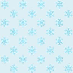 Snowflakes Seamless Pattern - Amazing vector pattern of a snowflake suitable for background, fabric pattern, design asset, halloween, christmas wrapping paper, wallpaper and illustration in general