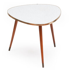 Vintage Coffee Table on white background 