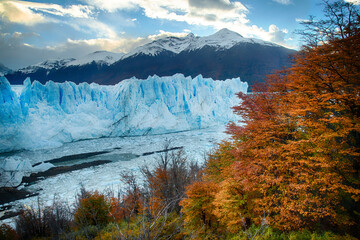 South America, Argentina, Patagonia, El Calafate. Glacial ice on Lake Argentina.