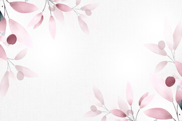 Creative watercolor floral background