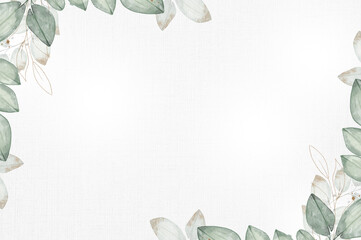 Creative watercolor floral background