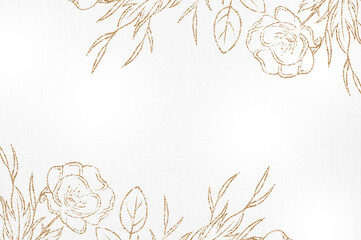 Creative watercolor floral background