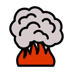 Fire And Smoke Icon