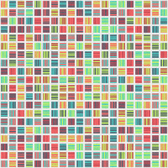 Fototapeta premium Abstract Geometric Pattern generative computational art illustration