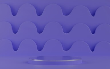 Abstract scene background. Cylinder podium background. Product presentation, mock up, show cosmetic product, Podium, stage pedestal or platform. 3d rendering.