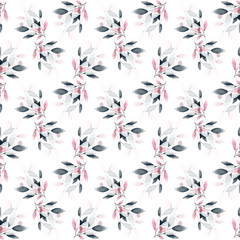 seamless floral watercolor pattern tile