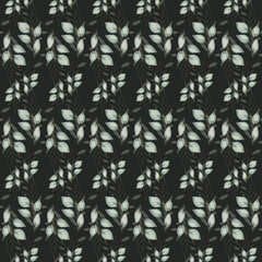 seamless floral watercolor pattern tile