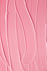 Pink lipstick or lip gloss texture as cosmetic background, makeup and beauty cosmetics product for...