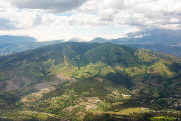 Ecuador, Andes Mountains aerial