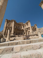 Fototapeta na wymiar Ciudad romana de Jerash, en Jordania, Oriente Medio, Asia
