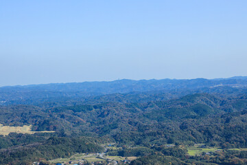 Fototapeta premium 【千葉県君津市】九十九谷公園と青空風景