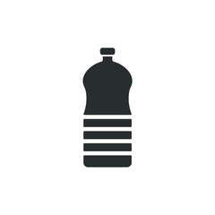 Vector sign of the bottle symbol is isolated on a white background. bottle icon color editable.