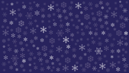 Snowfall. Vector image. Background.