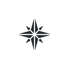 Obraz premium Vector sign of the compass symbol is isolated on a white background. compass icon color editable.