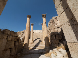 Ciudad romana de Jerash, en Jordania, Oriente Medio, Asia